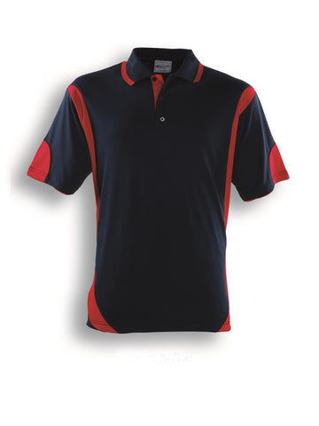 Unisex Adults Breezeway Contrast Polo in Navy/Red