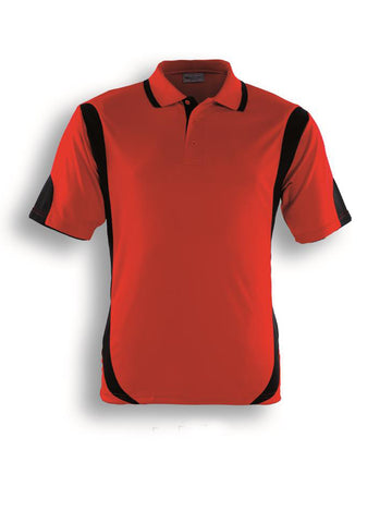 Unisex Adults Breezeway Contrast Polo in Red/Black