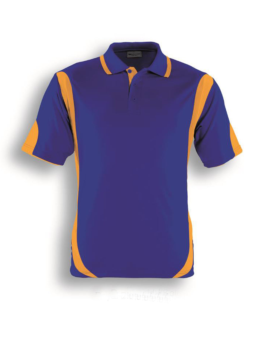 Unisex Adults Breezeway Contrast Polo in Royal/Gold