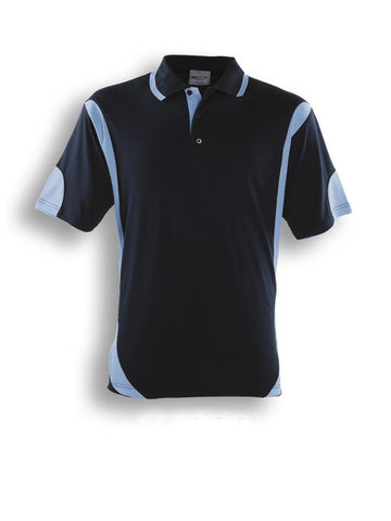 Kids Breezeway Contrast Polo in Navy/Sky Blue