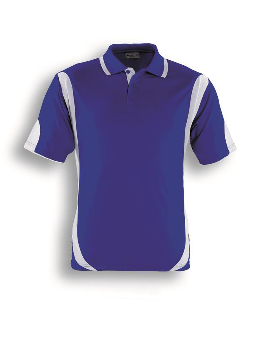 Kids Breezeway Contrast Polo in Royal/White