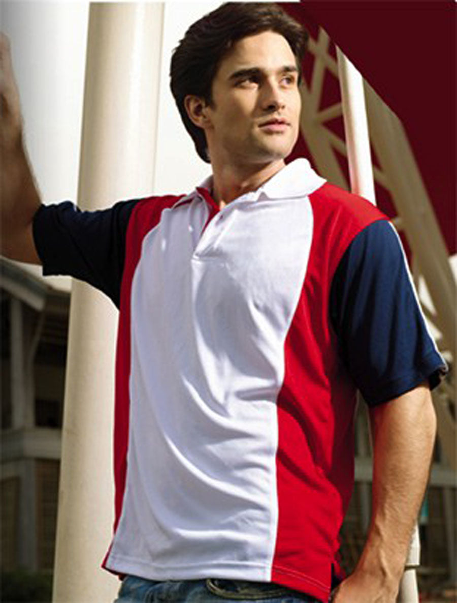 Unisex Adults Breezeway Three Tone Polo, Bocini