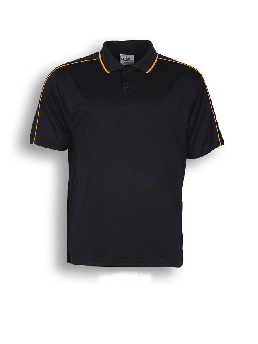 Mens Breezeway Striped Polo in Navy/Gold