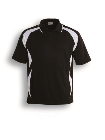 Unisex Adults Breezeway Sports Polo in Black/White