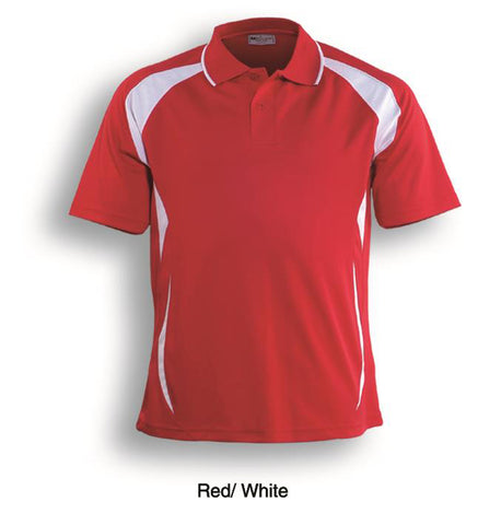 Unisex Adults Breezeway Sports Polo in Red/White