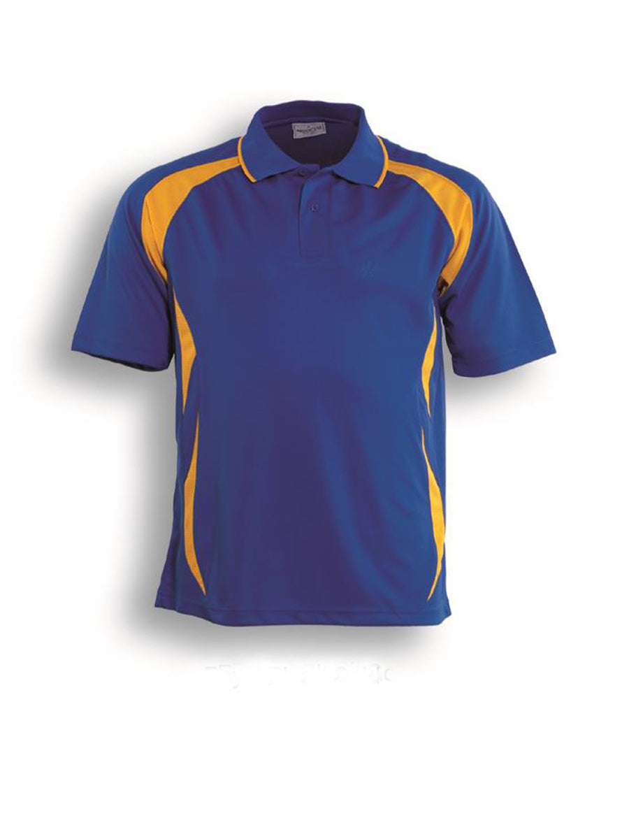 Unisex Adults Breezeway Sports Polo in Royal/Gold