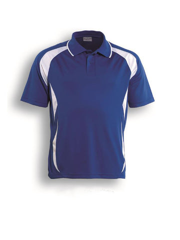 Unisex Adults Breezeway Sports Polo in Royal/White