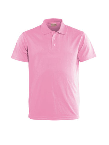 Unisex Adults Basic Polo in Pink