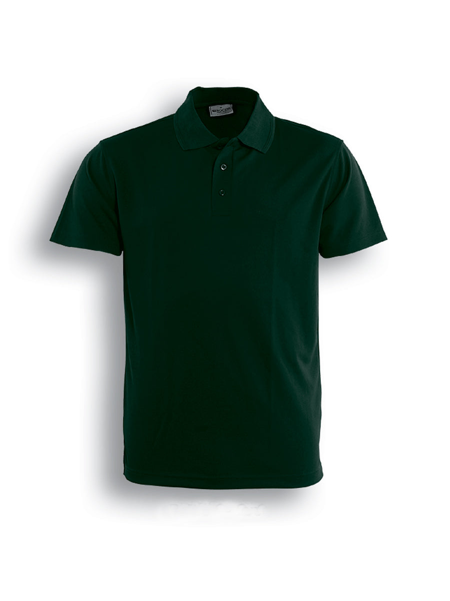 Kids Basic Polo in Bottle Green