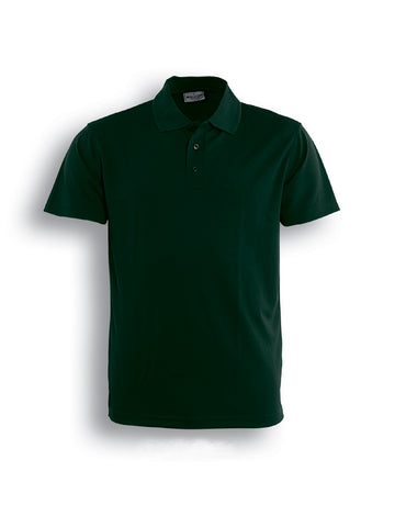 Kids Basic Polo in Bottle Green