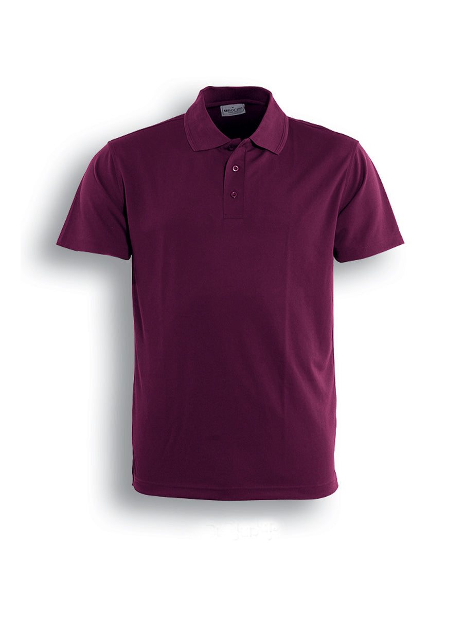 Kids Basic Polo in Burgundy