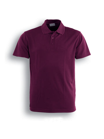 Kids Basic Polo in Burgundy