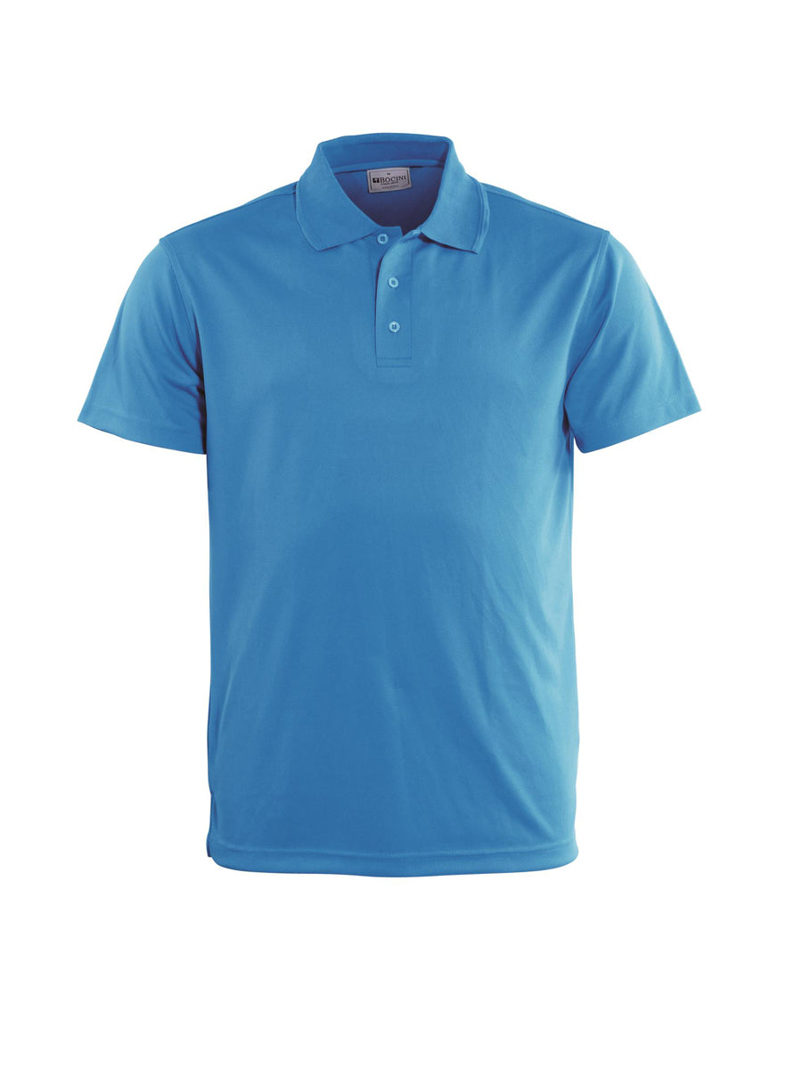 Kids Basic Polo in Cyan