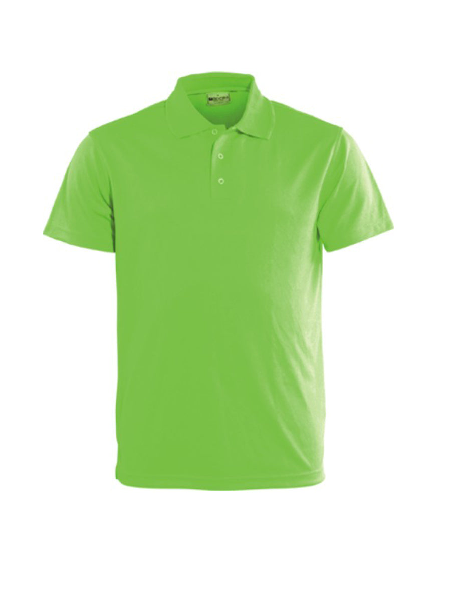 Kids Basic Polo in Lime