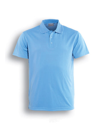 Kids Basic Polo in Sky Blue