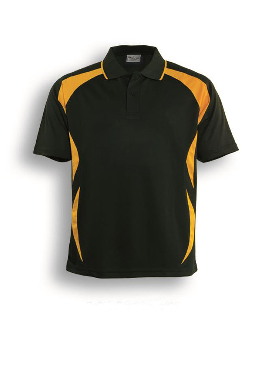Kids Breezeway Sports Polo in Bottle Green/Gold