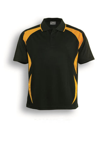 Kids Breezeway Sports Polo in Bottle Green/Gold