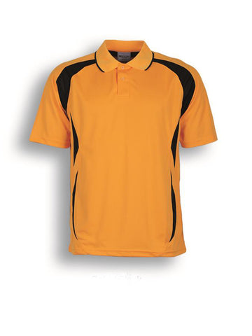 Kids Breezeway Sports Polo in Gold/Black