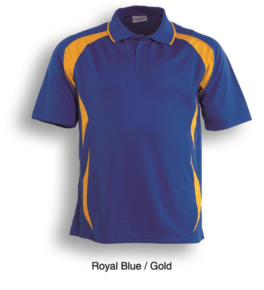 Kids Breezeway Sports Polo in Royal/Gold