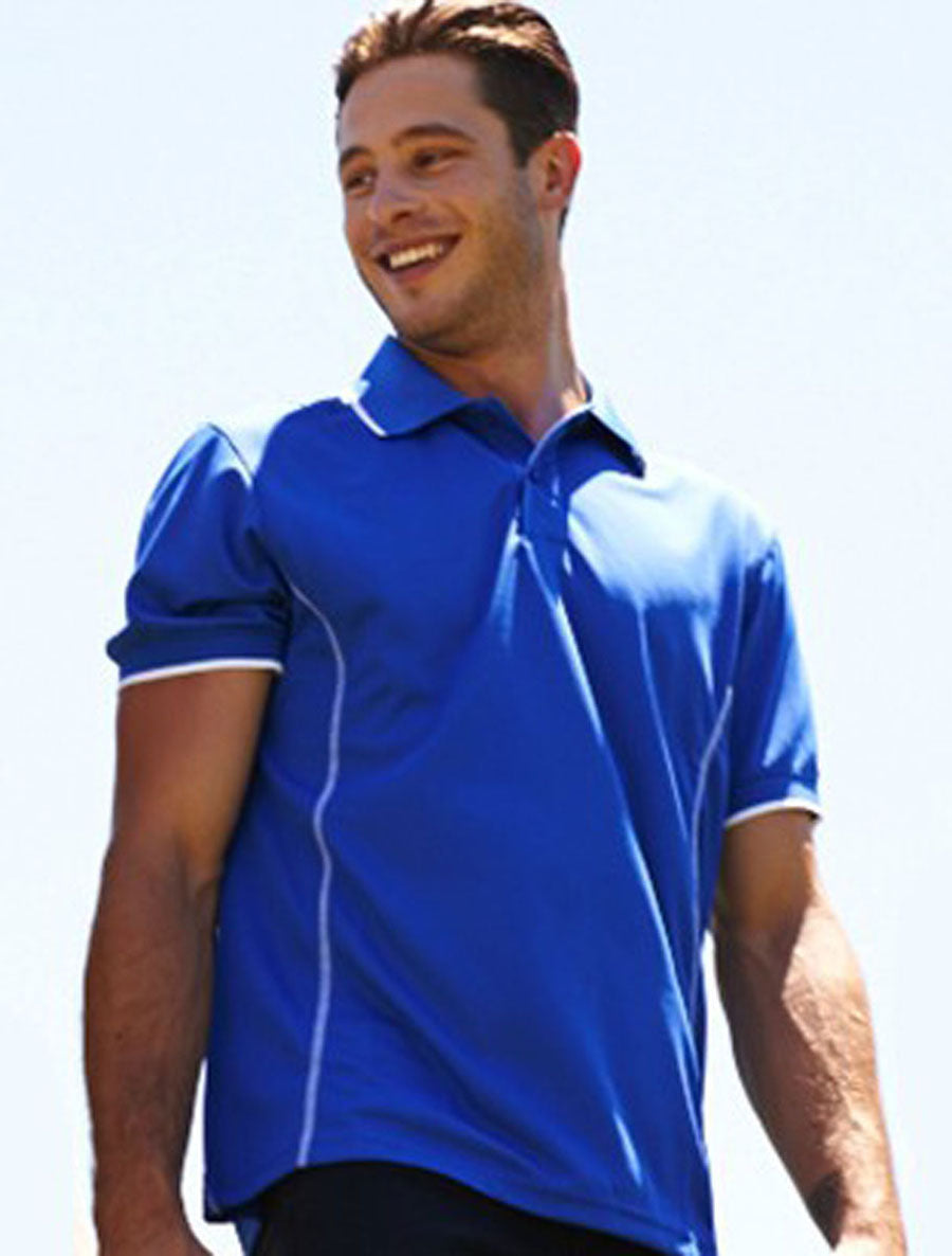 Stitch Feature Essentials-Mens Short Sleeve Polo, Bocini