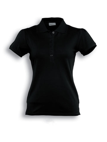 Ladies Fashion Polo in Black