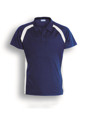 Team Essential-Ladies Short Sleeve Contrast Panel Polo in Royal/White