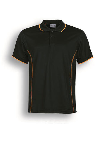 Stitch Feature Essentials-Kids Short Sleeve Polo in Bottle Green/Gold