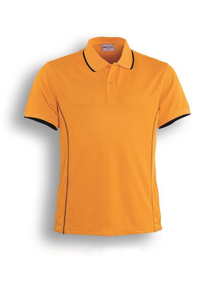 Stitch Feature Essentials-Kids Short Sleeve Polo in Gold/Black