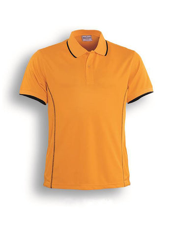 Stitch Feature Essentials-Kids Short Sleeve Polo in Gold/Black