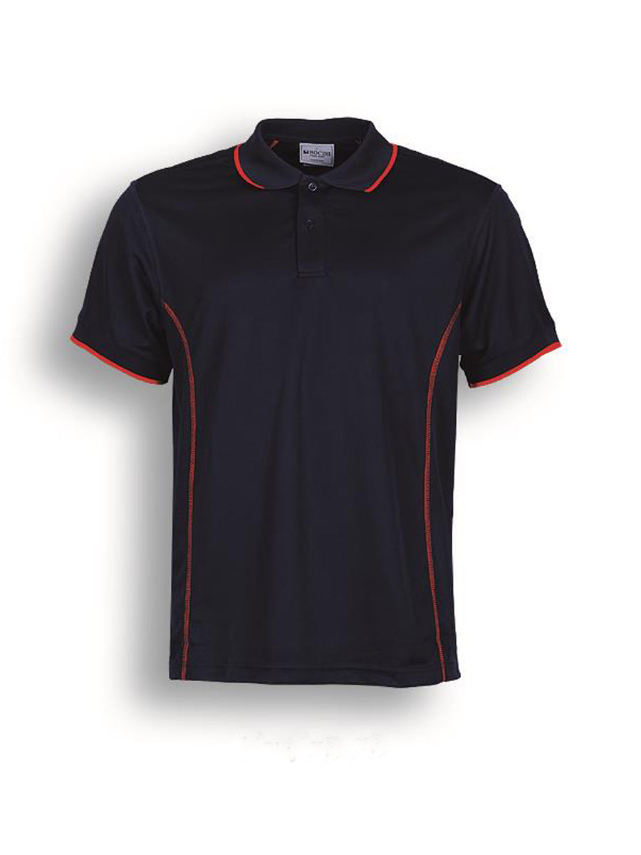 Stitch Feature Essentials-Kids Short Sleeve Polo in Navy/Red