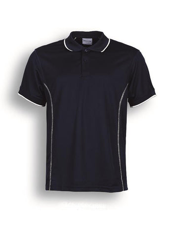 Stitch Feature Essentials-Kids Short Sleeve Polo in Navy/White