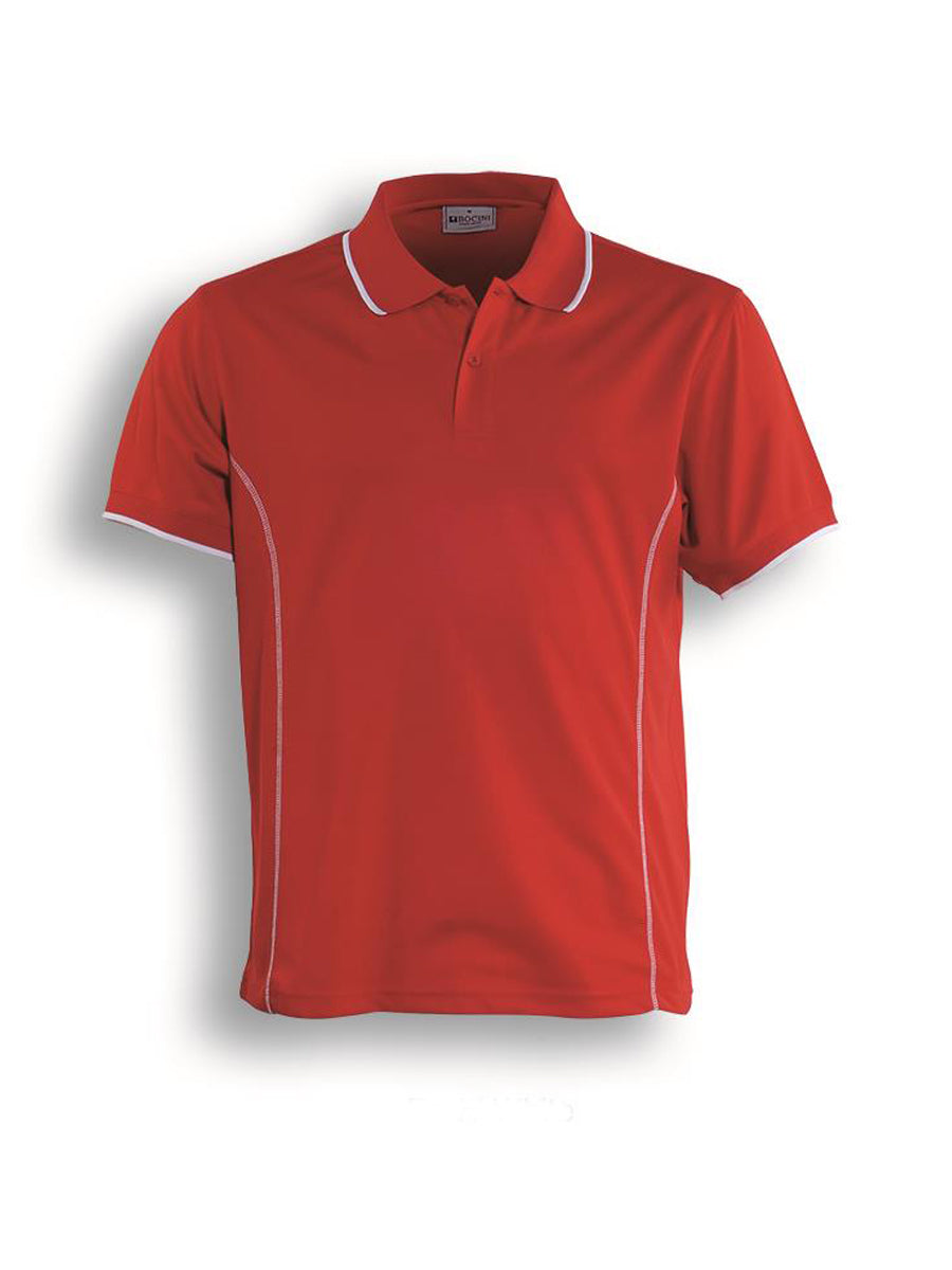 Stitch Feature Essentials-Kids Short Sleeve Polo in Red/White