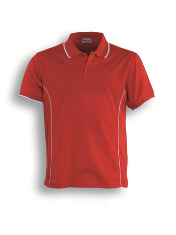 Stitch Feature Essentials-Kids Short Sleeve Polo in Red/White