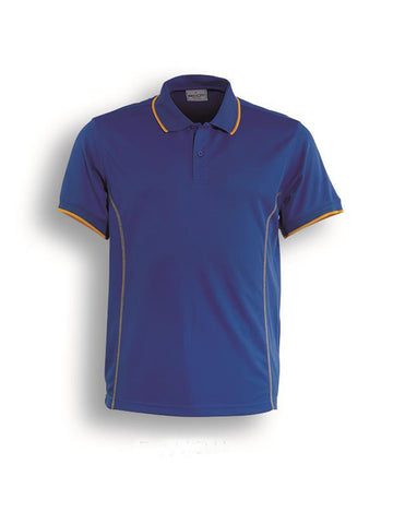 Stitch Feature Essentials-Kids Short Sleeve Polo in Royal/Gold