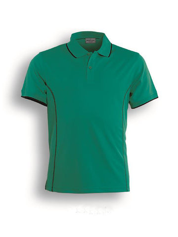 Stitch Feature Essentials-Kids Short Sleeve Polo in Teal/Black