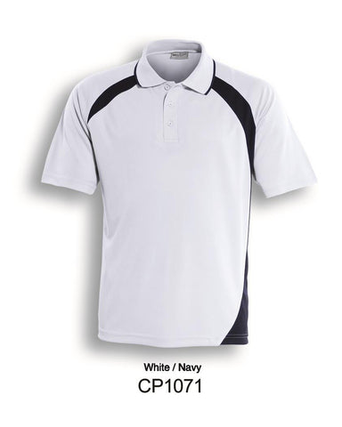 Unisex Adults Dynamic Polo in White/Navy
