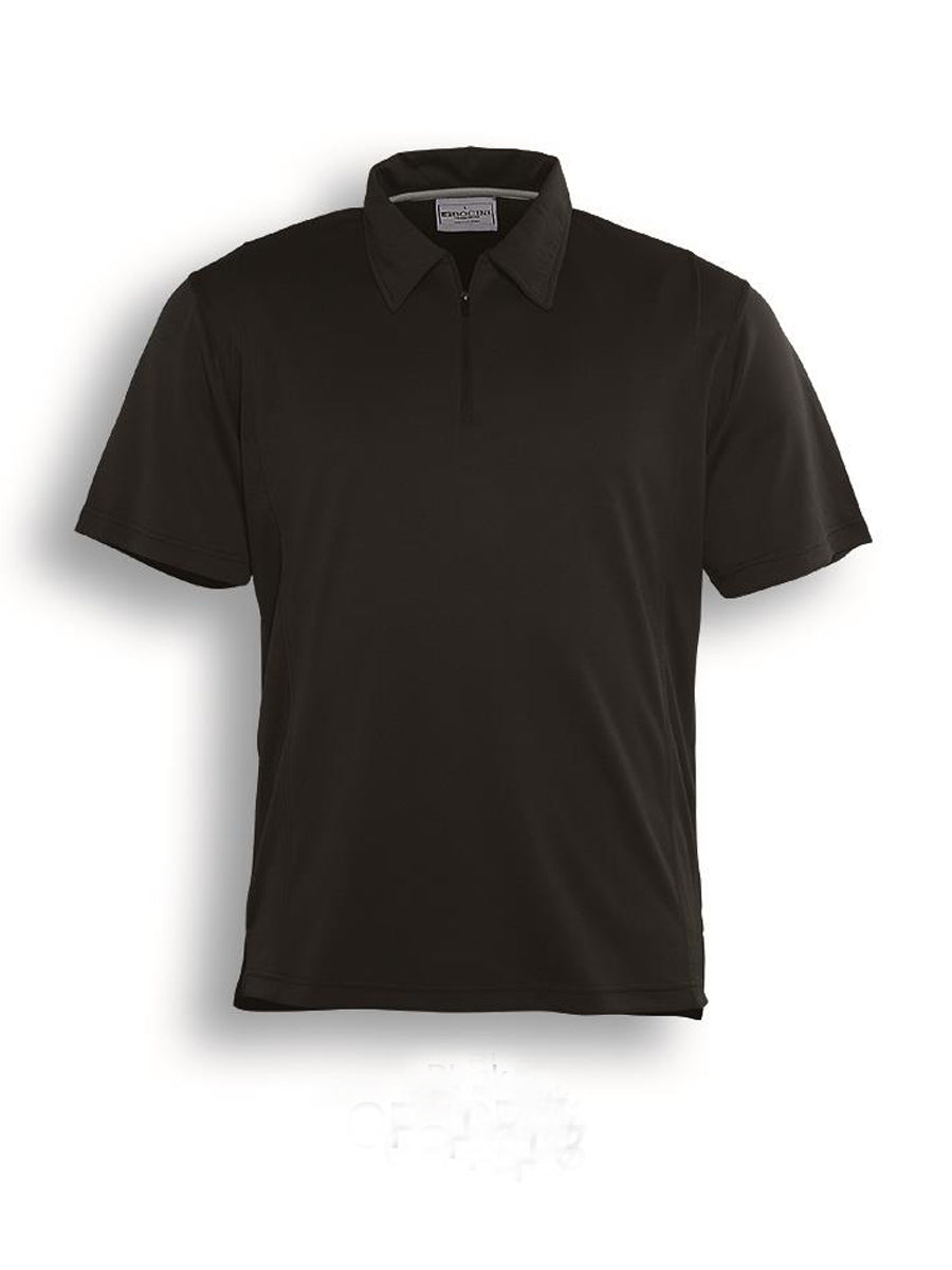 Unisex Adults Golf Polo in Black