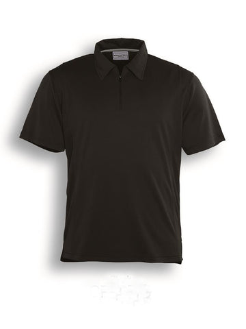 Unisex Adults Golf Polo in Black