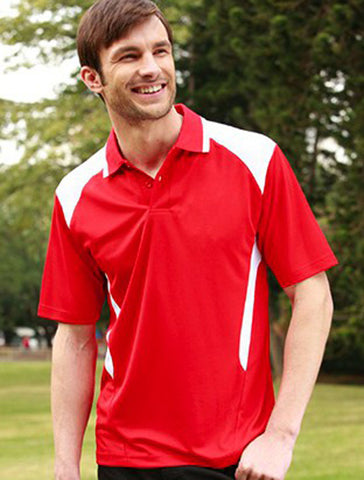 Unisex Adults Honey Comb Contrast Panel Polo, Bocini
