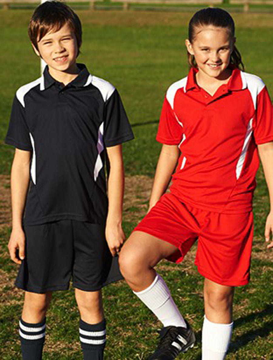 Kids Honey Comb Contrast Panel Polo, Bocini