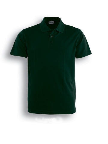 Ladies Basic Polo in Bottle Green