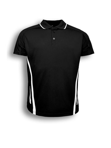 Unisex Adults Elite Sports Polo in Black/White
