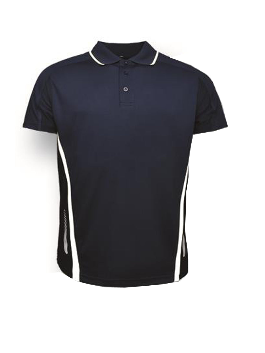 Unisex Adults Elite Sports Polo in Navy/White