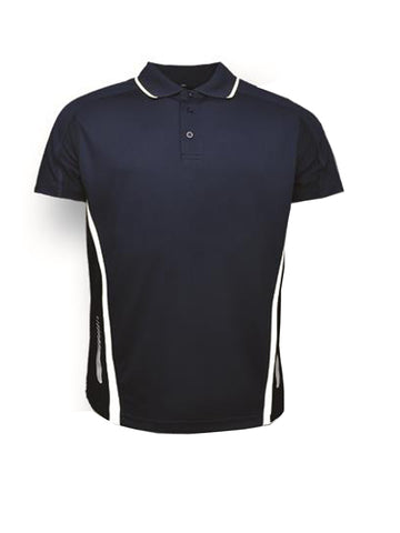 Unisex Adults Elite Sports Polo in Navy/White