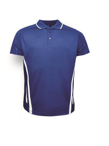 Unisex Adults Elite Sports Polo in Royal/White