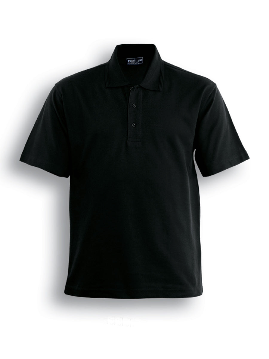 Unisex Adults Basic Polo in Black