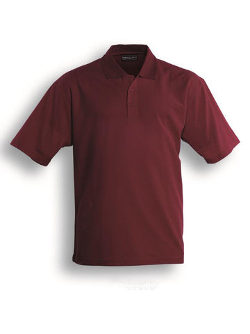 Unisex Adults Basic Polo in Burgundy