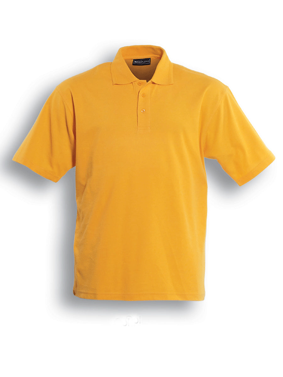 Unisex Adults Basic Polo in Gold