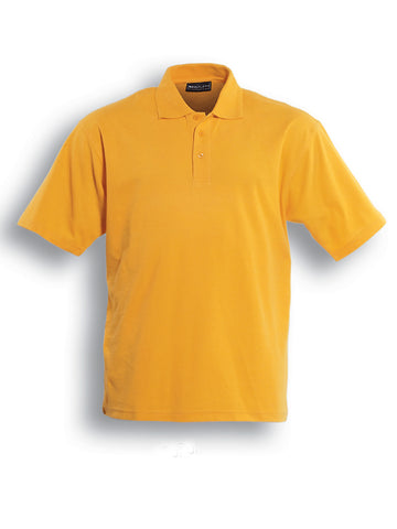 Unisex Adults Basic Polo in Gold