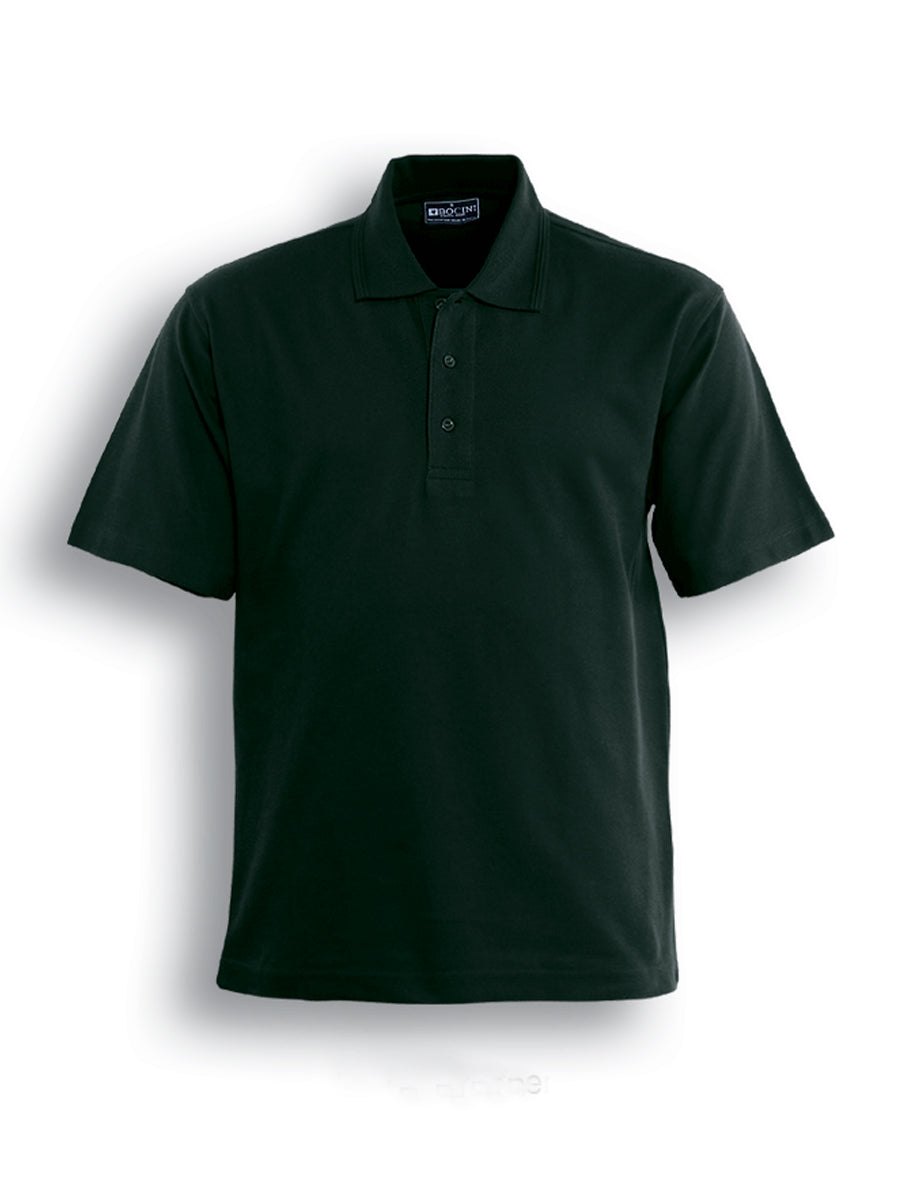 Kids Basic Polo in Bottle Green